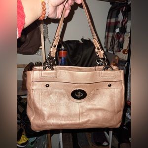 Coach metallic shoulder bag